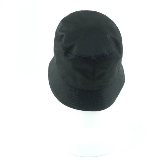 Prada 2 Hc137 re-nylon Triangle Logo Plate Triangle Plate Bucket Hat Black main image 11